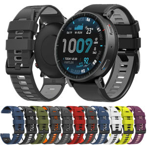 For Huami Amazfit Active Max 48mm Watchbands 22mm Silicone Strap For AMAZFIT BALANCE 2 BIP 6 5 GTR 4 3 2 2E Cheetah Pro Bracelet