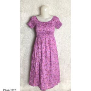 Mini Dress Sabrina Kerut Motif