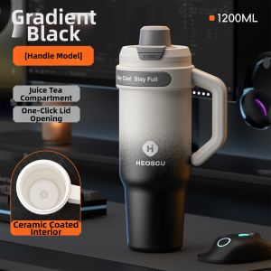 HEOSCU | Large Attractive Thermal Cup with Ceramic Lining