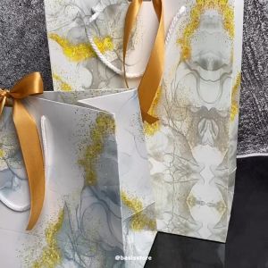 Paper Bag Motif ALN Putih Lanscape & Potrait Tas Kado Premium Souvenir Wedding Ultah Keren Simple