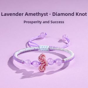 Handmade Purple Crystal Couples Bracelet