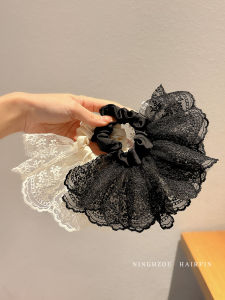 Womens New 2025 Lace Hair Ties Elastic Hair Bands Korean Style Fresh out Hair Accessories Bun Headbands Fresh out Freshness