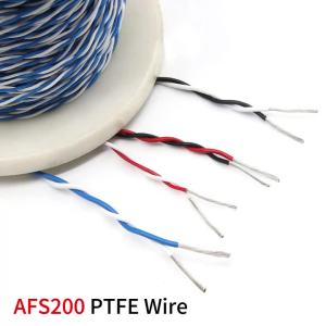 3/10M AFS200 FEP Insulation Twisted Pair Wire 26/24/22/20/18/15/13AWG Tinned Copper High Temperature Resistant Electrical Wire