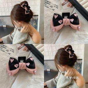 Glittering Butterfly Knot Hair Clip Womens Fashion Accessory Sweet Cool Girl Shark Clamp Heart Back Hair Styling Korean Style
