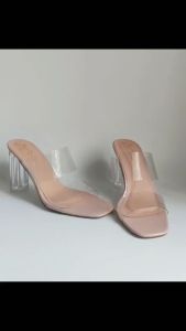 Dép/guốc bản ngang mũi vuông gót thô mới NĐ225