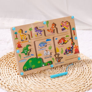 Interactive Early Education Logic Thinking Training Game Magnetic Number Beads Maze Parent-Child Interactive Toys for Kids