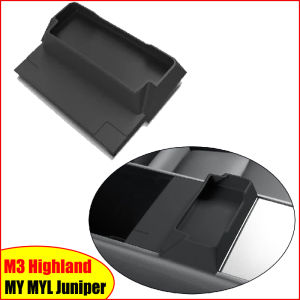 for Tesla Model 3 Y YL Juniper Highland 2025 2026 Launch Center Console Armrest Storage Box Glasses Phone Case Tray Organizer