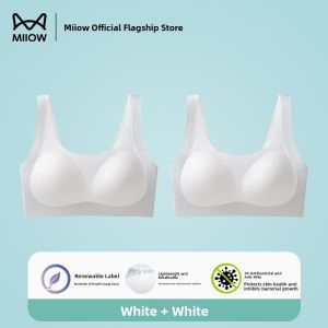 miiow | Seamless Underwear For Teenage Girls Middle School Students Youth Children Small Vest Bralette Comfortable Sports Style