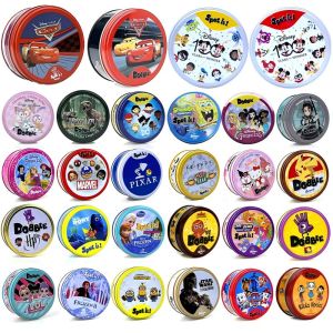 Dobble Spot It 100 Years Disney Princess Paw Patrol Pixar Marvel Harry Potter Card Game Kids Interactive Board Game Party Gifts
