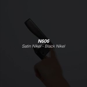 NOBLEZA Rosette Kunci Pisah Handle Gagang Pintu Black Matte Satin Black Nikel N216