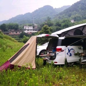 Korean Brand Outdoor Camping Self-Driving Tour Wagon Tail Tent Car Side Canopy Trunk Windproof Rainproof and Sun Protection