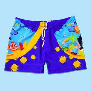 Kids 4-7 Yrs Old Sport Swim Trunks Kids Drawstring Swimming Trunks Beach Pool Short Quality P-505