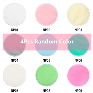 14Pcs Organic Reusable Nursing Pads Washable for Breastfeeding & Leaking Random Color