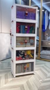 Cubbie 59cm Diameter Lemari Plastik Susun Kabinet Susun Lipat Super Hemat Biaya Kotak Penyimpanan