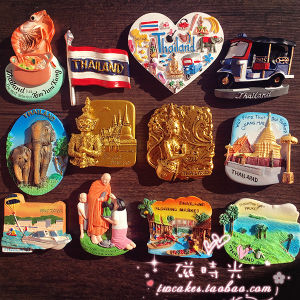 Tourist Memorial Scenic Elephant Magnets for Fridge Myanmar Phuket Island Decorative Home Accessories Full 48 Yuan