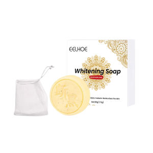 EELHOE White Soap Removal Dark Spot Removal Dead Skin Moisturize Brighten Body Care Handmade Soap Rice Milk Whitening Soap Goat Milk Soap Rice Soap For Whitening White Skin Tender Essence Clearing Transparent Shower Bleaching Soap Beauty Tools