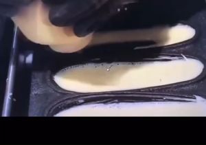 เครื่องทำวาฟเฟิลรูปข้าวโพดไฟฟ้าเชิงพาณิชย์6ชิ้นเครื่องทำวาฟเฟิลทรงข้าวโพดเชิงพาณิชย์