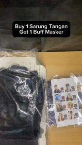 (BUY 1 GET 1) SARUNG TANGAN FULL FINGER PROTECTOR TACTICAL TOUCHSCREEN FREE BUFF MASKER WARNA RANDOM