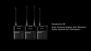 Saramonic K9 Digital UHF Wireless Microphone Noise Cancelling Wireless Audio Microphone for Videoke Filmmakers