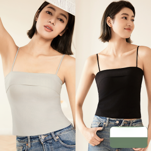 Miiow | Cat Woman Strap Vest Women Inner Wear With Chest Pad Summer Outdoor Beautiful Back Bra Integrated Underwear Square Collar Sleeveless Top