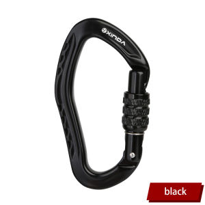 Xinda | XINDA Outdoor Rock Climbing Carabiner 22KN Safety Lock Aluminum Alloy Spring-loaded Gate Buckle Survive Protective Equipment