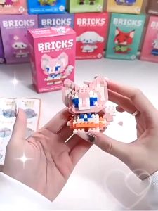 DIY Kuromi BRICKS Standing Cute Cartoon Series Nano Block Mini Gift Decoration Building Brick Toy Boy Girl Disney Doll Building Block Toy
