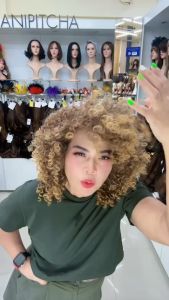 E1081-E1085 วิกดัดหยิกประบ่า รุ่นWL9192B ยาว35cm