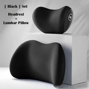 【Headrest & Lumbar Pillow】 Kn Kia Relieve Fatigue - Protect Neck & Shoulders - Memory Foam Core - Ultimate Driving Companion for Seltos Kx3 Bongo Sonet K3 Sorento Soluto Picanto
