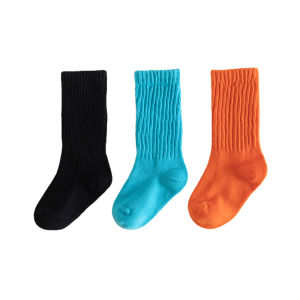 Childrens Socks Spring & Fall Thin Pure Cotton Girls Stockings Color Dopamine Candy Socks Autumn Baby Bunching Socks