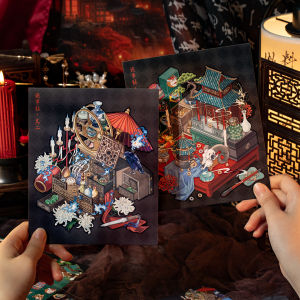 Đồ Trang Trí Giấy Dán Tường Kiểu Trung Quốc Micro Fear Scene Sticker Pet Special Oil Niche Sticker Mua Sắm Trực Tuyến Tại Yu Xian