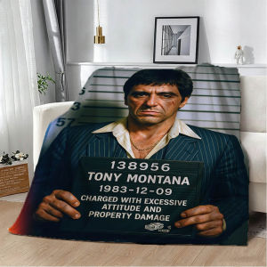 Bandai | 3D S-Scarface-S The World Is Yours Movie Flannel Blanket Soft Throw Blanket Art For Home Decor Bedroom Bed Sofa Picnic Fans Gift