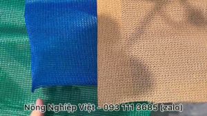 Tấm lưới che nắng Đài Loan loại dầy 2m x 10m che phủ 90% (may viền đóng khoen sẵn) - Lưới dệt kim nhập khẩu độ bền trên 8 năm