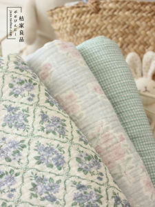 Vải Cotton Hai Lớp Pure Cotton Washed Folded Vải Mặc Ngủ Vải Khăn Vải Nỉ Vải DIY Vải Hoa Họa Tiết Vải Gia Đình