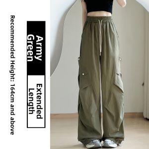 YIFANSHI | Quick-Drying Slim-Fit High-Waist Relaxed Loose Wide Leg Work Pants