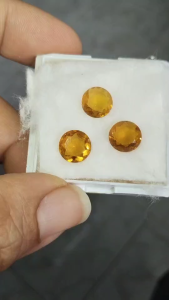 พลอยซิทรินจัดชุด3เม็ดพร้อมส่ง