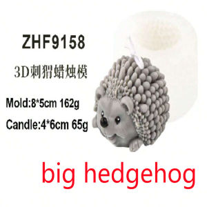 3D Hedgehog Silicone Mold Cute Hedgehog Handmade Mold DIY Candle Soap & Plaster Craft Mold for Home Decor & Handmade Gifts