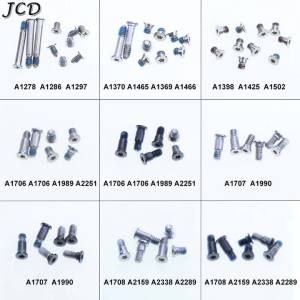 JCD 1 Bộ Vít Đáy Vỏ Cho Macbook Pro/Air Laptop A1278 A1286 A1297 A1369 A1370 A1398 A1465 A1425 A1502 A1706 A1707 A1708 Tương Thích Apple Notebook Chi Tiết Sửa Chữa