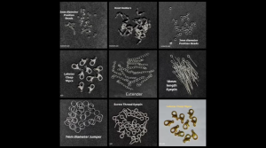 Artificial jewellery Jewelry accessories Jumper jump ring fishing line string lobster clasp flower plate spacer jewelry wire fishing string knot holder eye pin necklace bracelet pendent jewellery extender jewelry finding findings Self Tape Screw eye pins