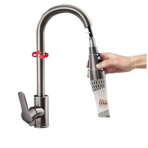 Ooko All-Steel Kitchen Faucet Pull-out Hot and Cold Water Washing Basin Dishpan Washing Vegetables Basin Retractable Multifunctional