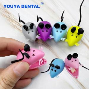 50Pcs Baby Tooth Box 3D Mouse Shape Teeth Storage Box Childs deciduous Tooth Souvenir Save Dental Mini Gift Container Clinic