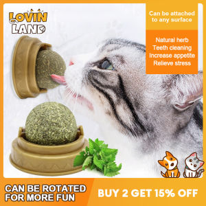 Lovinalnd Đồ Chơi Bạc Hà Mèo Bóng Bạc Hà Mèo Xoay Bóng Bạc Hà Mèo Cỏ Bạc Hà Cho Thú Cưng Đồ Chơi Làm Sạch Răng Bóng Bạc Hà Mèo Xếp Hình