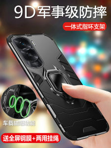 Honor90lite Silicone Case Anti-fall Full Cover Shockproof Matte Soft Shell for Huawei Honor 90lite Phones Men Women New Model with Stand Magnetic