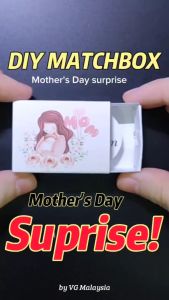 VG Creative DIY Mothers Day matchbox card