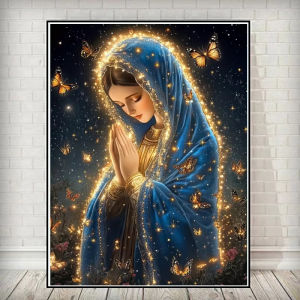 Sacred Virgin Mary Christian Artwork Jigsaw Puzzle 500/1000/1200/2000PCS Stress Relief Puzzle Wall Art Decor Gift