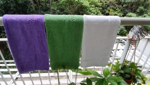 ONE STEP SHOP Cotton Ant-slip Bath Mat Floor Towel - Absorbent Cotton Hotel Spa Shower/Bathtub Mats size 20"x30" inches 400gm