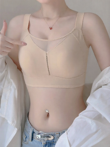 TUWEINA | Thin Seamless No Wire Adjusting Sports Bra for Large Breasts Anti-Sagging