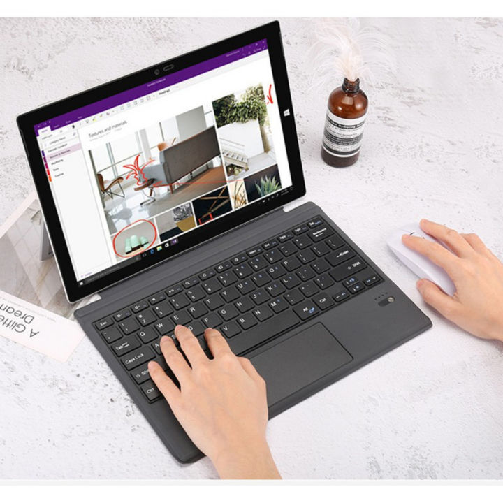 Surface Pro Wireless Bluetooth Keyboard For Microsoft Surface Go 1 Go 2 Go 3 Go 4 Pro 7 Pro 6 Pro 5 Pro 4 Pro 3 Cover Ultra-Slim Wireless Bluetooth Keyboards With Trackpad