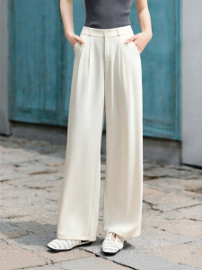 MOHANYIMEI | Slim Wide Leg High Waisted Comfortable Pants for Short Figures