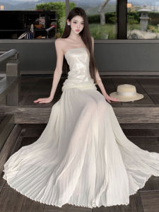 CHANGTONG | French Gentle Style Banquet Dress Slim Fit Summer