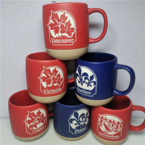 3D Ceramic Mugs Victoria Vancouver Toronto Montreal Relief Print Dinnerware Cups with Single Ear Handle from Mainland China